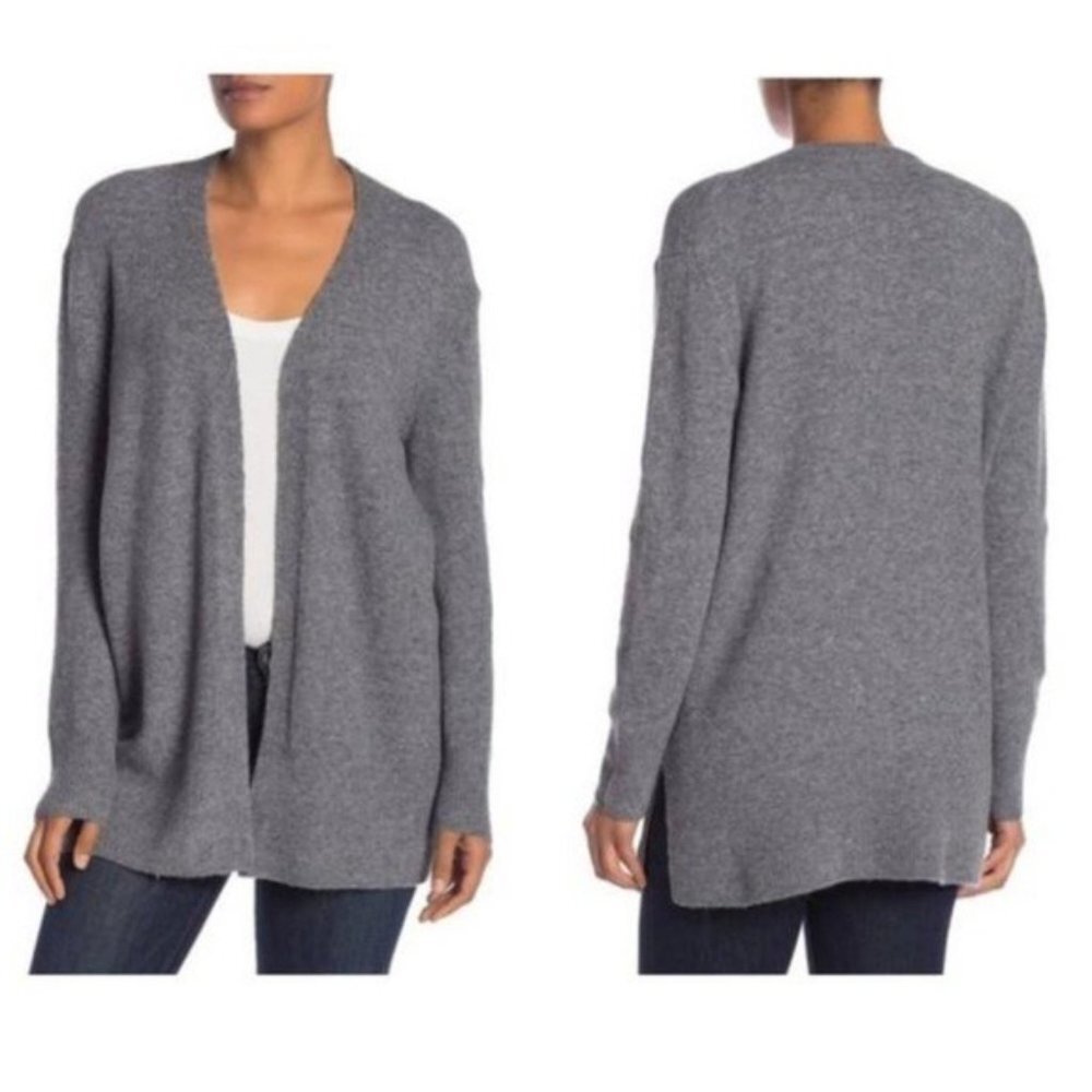 Madewell Grey Walker Cardigan Cozy Long‎ Heather MERINO wool​